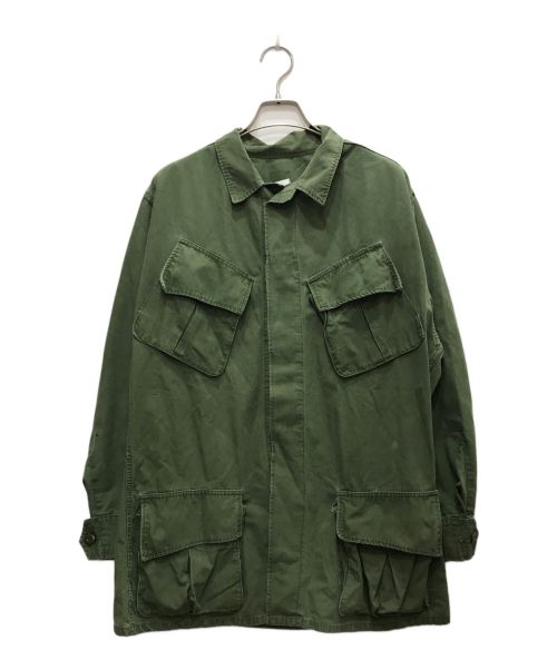 US ARMY（ユーエスアーミー）US ARMY (ユーエスアーミー) Jungle Fatigue Jacket 3rd/DPSC製造・希少コットン×レーヨン/ノンリップ オリーブ サイズ:MEDIUMの古着・服飾アイテム