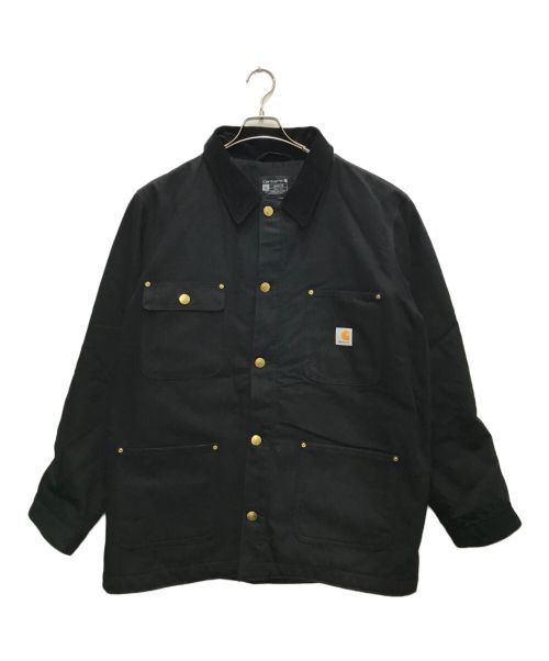 CarHartt（カーハート）CarHartt (カーハート) DUCK CHORE COAT/ダックチョアコート ブラック サイズ:Lの古着・服飾アイテム