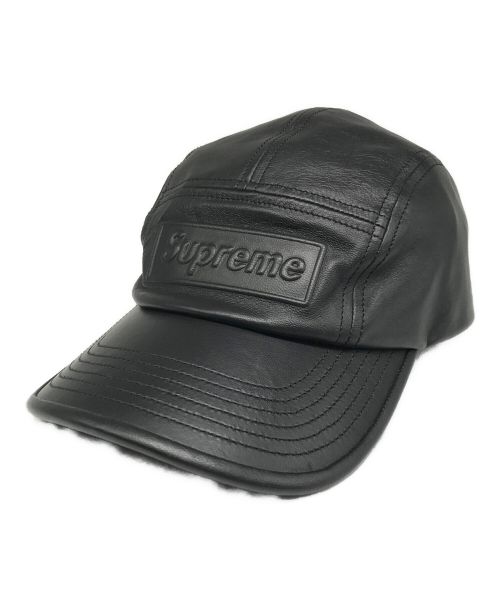 SUPREME（シュプリーム）SUPREME (シュプリーム) GORE-TEX LEATHER CAMP CAP/ゴアテックスレザーキャンプキャップ ブラックの古着・服飾アイテム