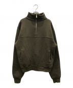 RHC Ron Herman×JERROD PAHLアールエイチシー ロンハーマン×ジェロッド ポール）の古着「Classic Sweat Zip Pullover/クラシックスウェットジッププルオーバー」｜ブラウン