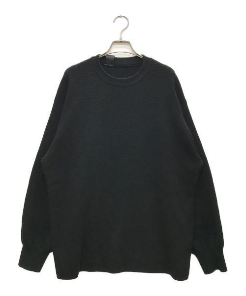 N.HOOLYWOOD（エヌ ハリウッド）N.HOOLYWOOD (エヌ ハリウッド) CREWNECK KNIT/クルーネック ニット ブラック サイズ:36の古着・服飾アイテム