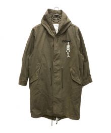 doublet（ダブレット）の古着「SILK RIP-STOP MILITARY COAT/シルクリップストップミリタリーコート」｜ベージュ