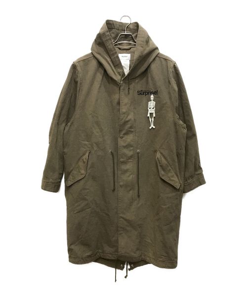 doublet（ダブレット）doublet (ダブレット) SILK RIP-STOP MILITARY COAT/シルクリップストップミリタリーコート ベージュ サイズ:Ｌの古着・服飾アイテム