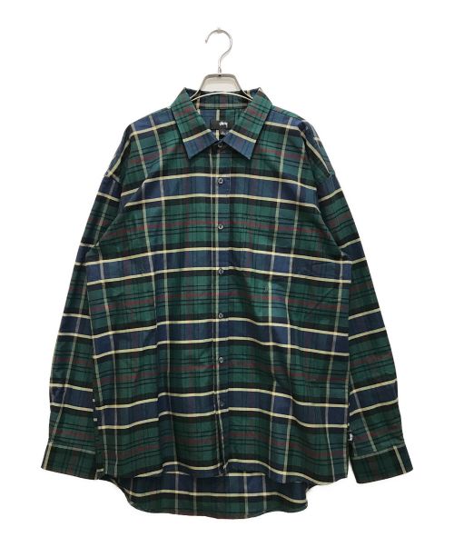 stussy（ステューシー）stussy (ステューシー) ロングスリーブオーバーサイズシャツ マルチカラー サイズ:Lの古着・服飾アイテム