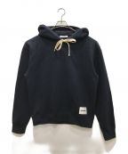 JIL SANDER+ジルサンダープラス）の古着「SWEATSHIRT W/HOODIE /スウェットシャツフーディ」｜ネイビー