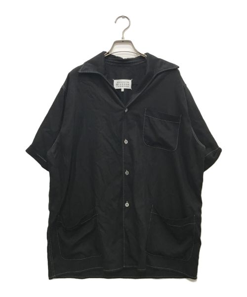 Maison Margiela（メゾンマルジェラ）Maison Margiela (メゾンマルジェラ) レーヨン ツイル シャツ ブラック サイズ:50の古着・服飾アイテム