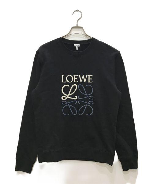 LOEWE（ロエベ）LOEWE (ロエベ) アナグラム レギュラーフィット スウェットシャツ/ANAGRAM SWEAT ブラック サイズ:Mの古着・服飾アイテム