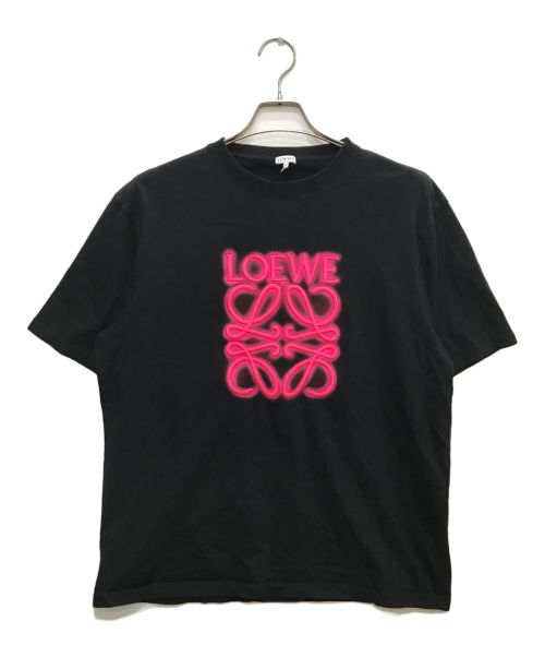 LOEWE（ロエベ）LOEWE (ロエベ) ネオン アナグラム Tシャツ ブラック サイズ:Sの古着・服飾アイテム