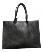 ADER errorアーダーエラー）の古着「Wide cracked shopper bag/ワイド クラックド ショッパー バッグ」｜ブラック