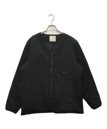 Snow peak×green label relaxing（スノーピーク×グリーンレーベルリラクシング）の古着「Insulated カーディガン/インシュレイティド カーディガン」｜ブラック