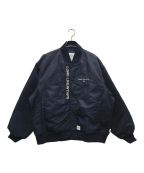 WTAPSダブルタップス）の古着「Team / Jacket / Nylon. Twill./チームジャケット ナイロン ツイル」｜ネイビー