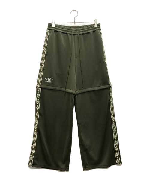 UMBRO（アンブロ）UMBRO (アンブロ) BASICKS (ベイシックス) 2WAY Track Trouser/2ウェイ トラック トラウザー グリーン サイズ:Ⅿの古着・服飾アイテム