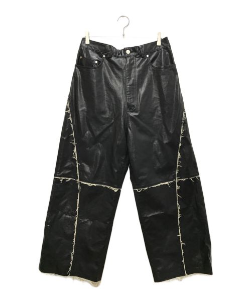 MAISON SPECIAL（メゾンスペシャル）MAISON SPECIAL (メゾンスペシャル) Artificial Leather Wide Pants/アーティフィシャルレザーワイドパンツ ブラック サイズ:2の古着・服飾アイテム