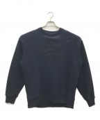 Acne studiosアクネ ストゥディオス）の古着「Oversized Embroidered Sweatshirt」｜ネイビー