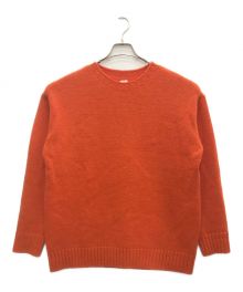 Ron Herman（ロンハーマン）の古着「Wool Basic Knit Pullover/ウールベーシックニットプルオーバー」｜オレンジ