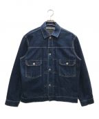 BLUE BLUEブルーブルー）の古着「Supima Selvedge Denim 2nd Type Trucker Jacket/スーピマセルビッチデニム セカンドタイプ トラッカージャケット」｜インディゴ