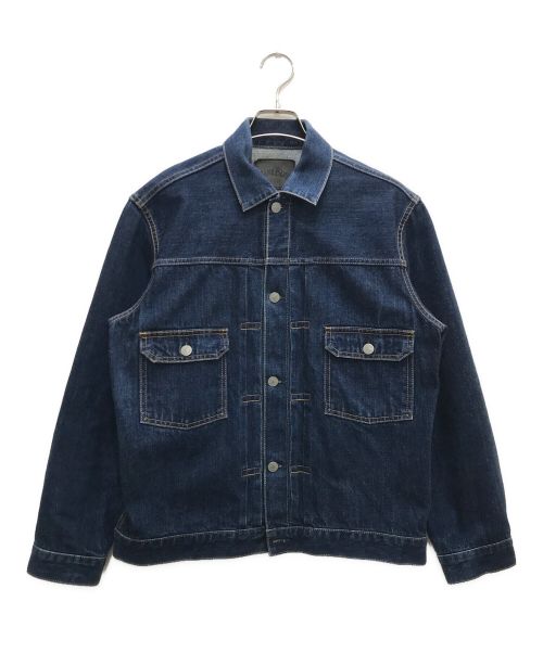 BLUE BLUE（ブルーブルー）BLUE BLUE (ブルーブルー) Supima Selvedge Denim 2nd Type Trucker Jacket/スーピマセルビッチデニム セカンドタイプ トラッカージャケット インディゴ サイズ:2の古着・服飾アイテム