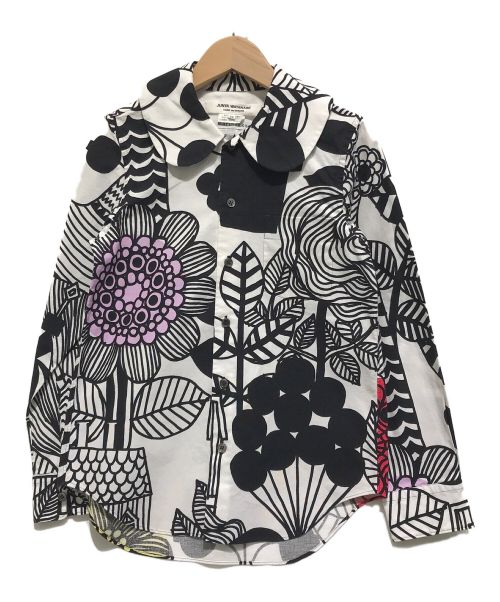 中古・古着通販】JUNYA WATANABE COMME des GARCONS × marimekko (ジュンヤワタナベ コムデギャルソン  マリメッコ) 花柄シャツ ホワイト×ブラック サイズ:XS｜ブランド・古着通販 トレファク公式【TREFAC FASHION】