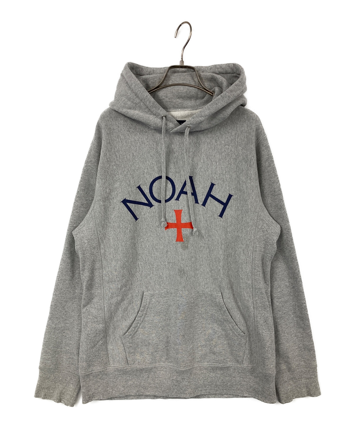 NOAH NYC ヒョウ柄 CORE LOGO パーカー Mサイズ ブラック トップス