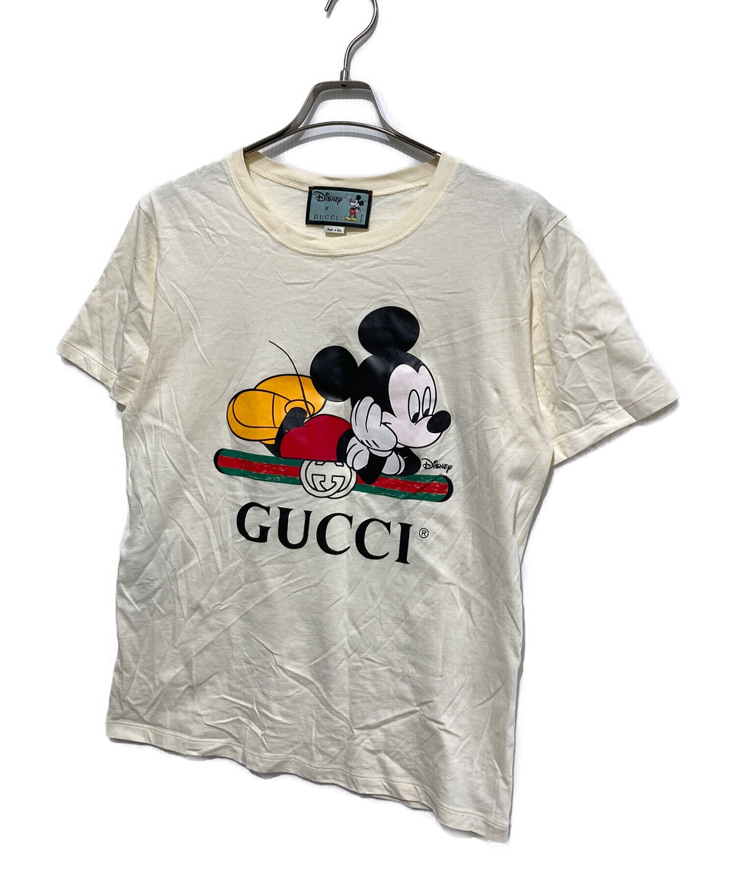 中古・古着通販】GUCCI (グッチ) コラボプリントTシャツ ホワイト