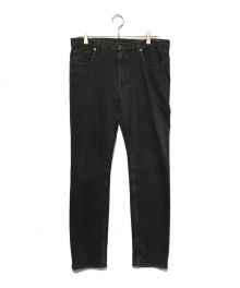 MINEDENIM（マインデニム）の古着「Slim Tapered STR 5pocket RGD」｜ブラック