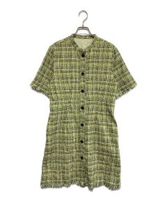 中古・古着通販】Ameri (アメリ) PUFF SLEEVE FLARED DRESS グリーン