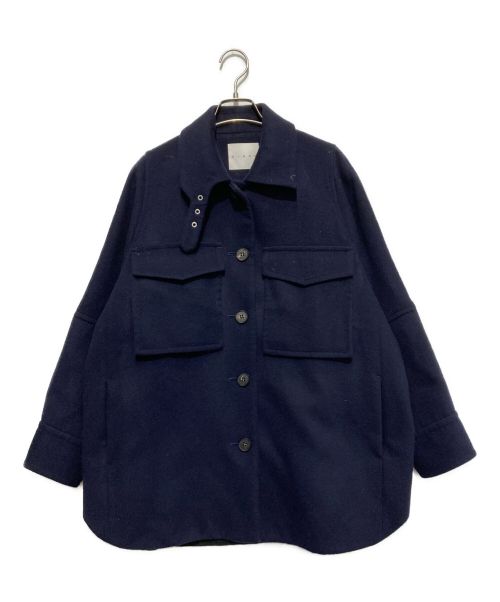 CINOH（チノ）CINOH (チノ) W Face Big Pocket Jacket ネイビー サイズ:SIZE 38の古着・服飾アイテム