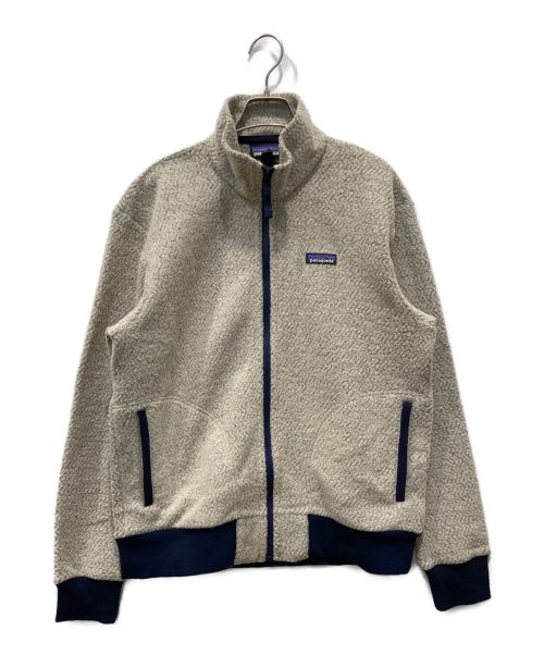 Patagonia（パタゴニア）Patagonia (パタゴニア) ウーリエステルフリースジャケット アイボリー×ネイビー サイズ:Mの古着・服飾アイテム