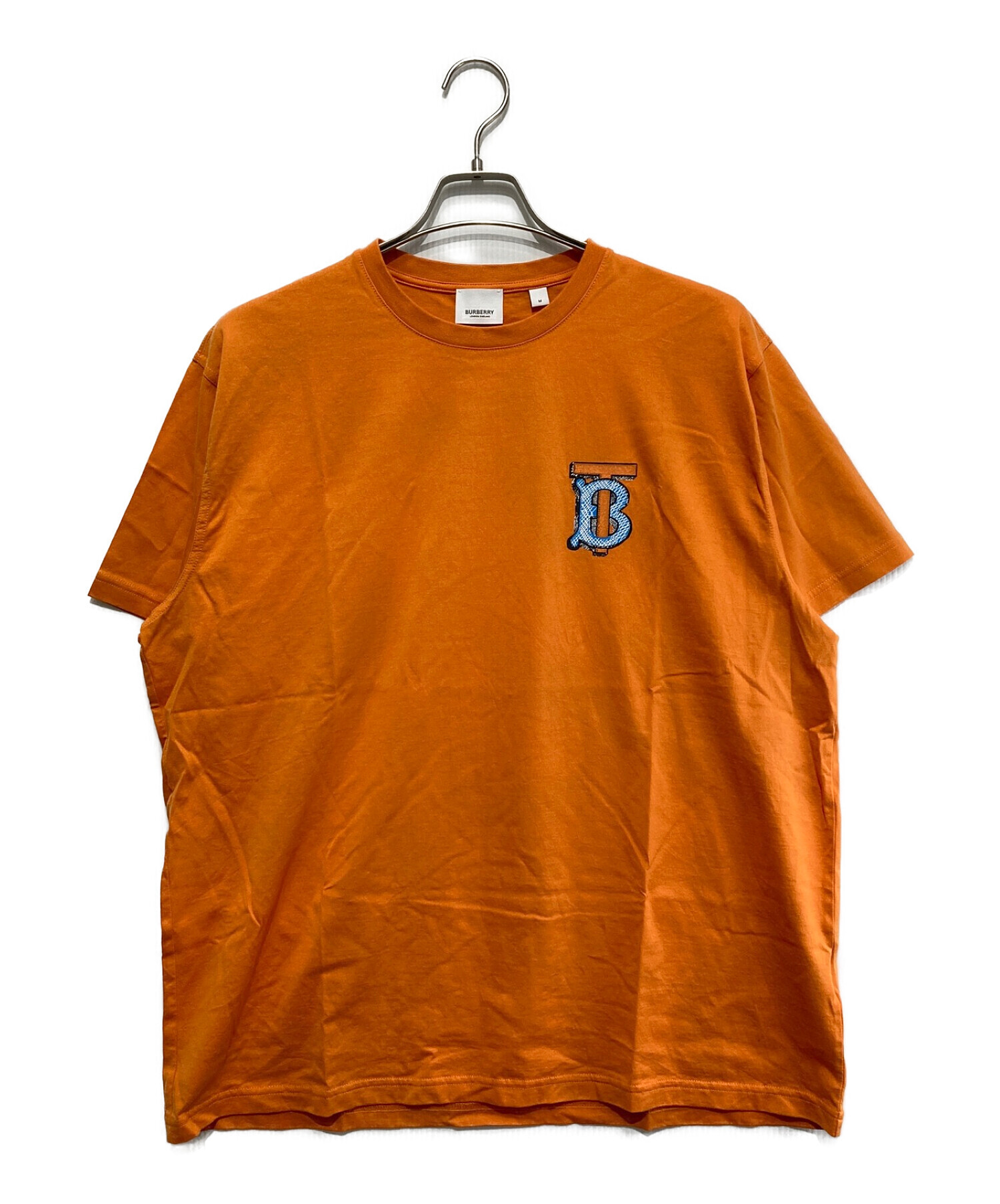 BURBERRY (バーバリー) モノグラムロゴTシャツ オレンジ サイズ:SIZE M