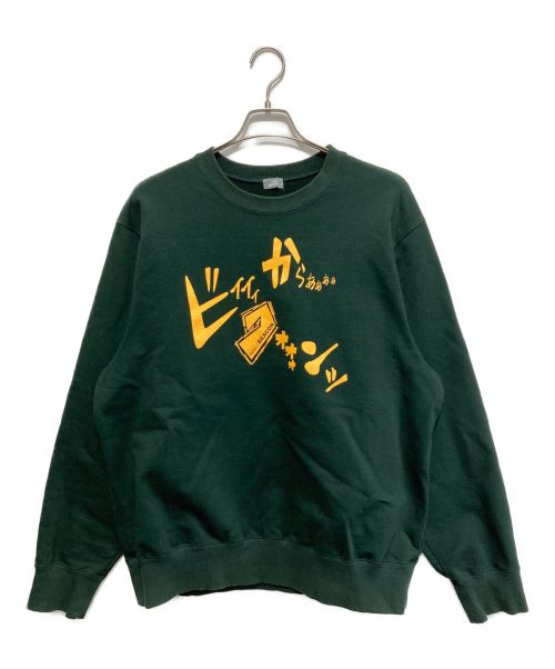 kolor/BEACON（カラービーコン）kolor/BEACON (カラービーコン) Letter Print Pullover グリーン サイズ:SIZE 3の古着・服飾アイテム