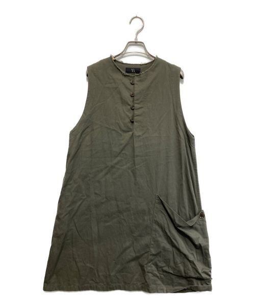 Y's（ワイズ）Y's (ワイズ) COTTON TWILL LONG POCKET ONE-PIECE グレー サイズ:SIZE 1の古着・服飾アイテム