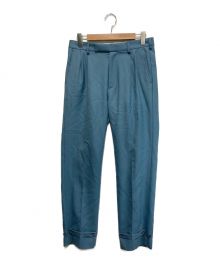 DAIRIKU（ダイリク）の古着「deck detail wool slacks」｜スカイブルー