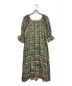 Ameri（アメリ）の古着「LACEY CHECK PUFF DRESS」｜グリーン