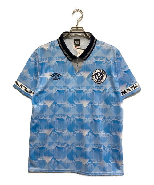 MUNDIAL×UMBRO（ムンディアル アンブロ）MUNDIAL×UMBRO (ムンディアル アンブロ) ポロシャツ スカイブルー サイズ:L 未使用品の古着・服飾アイテム