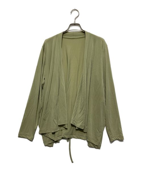 ISSEY MIYAKE（イッセイミヤケ）ISSEY MIYAKE (イッセイミヤケ) DRAPE JERSEYカーディガン オリーブ サイズ:SIZE 2の古着・服飾アイテム