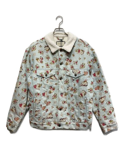 GUCCI（グッチ）GUCCI (グッチ) ボアデニムジャケット スカイブルー サイズ:SIZE 46の古着・服飾アイテム