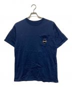 F.C.R.B.エフシーアールビー）の古着「BIG LOGO POCKET TEE」｜ネイビー