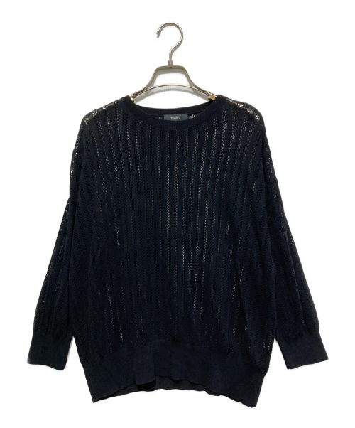 theory（セオリー）theory (セオリー) Ice Cotton Knit ブラック サイズ:SIZE Sの古着・服飾アイテム