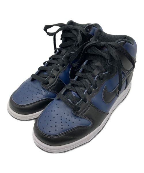 NIKE（ナイキ）NIKE (ナイキ) FRAGMENT (フラッグメント) DUNK HIGH CITY PACK ブラック×ネイビー サイズ:SIZE 25cmの古着・服飾アイテム