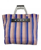 MARNIマルニ）の古着「MARKET STRIPE BAG」｜ブルー