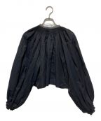 Ameriアメリ）の古着「HAND PIN TUCK SMOCK BLOUSE」｜ネイビー