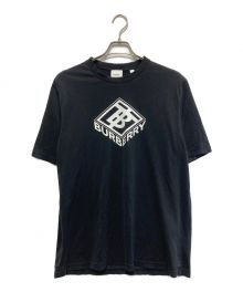 BURBERRY LONDON（バーバリーロンドン）の古着「プリントTシャツ」｜ホワイト×ブラック