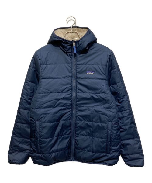 Patagonia（パタゴニア）Patagonia (パタゴニア) BOYS REVERSIBLE READY FREDDY HOODY ネイビー サイズ:表記無しの古着・服飾アイテム