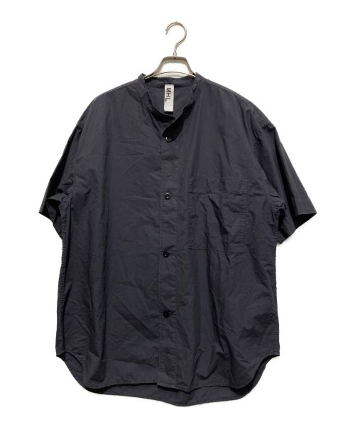 MHL（エムエイチエル）MHL (エムエイチエル) S/Sバンドカラーシャツ グレー サイズ:SIZE Lの古着・服飾アイテム