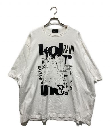 【中古・古着通販】KOLOR (カラー) グラフィックTシャツ ホワイト