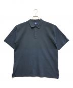 DESCENTEデサント）の古着「JAQCUARD H/S POLO SHIRT」｜ネイビー