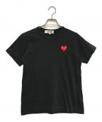 PLAY COMME des GARCONSプレイ コムデギャルソン）の古着「ハートロゴTシャツ」｜ブラック