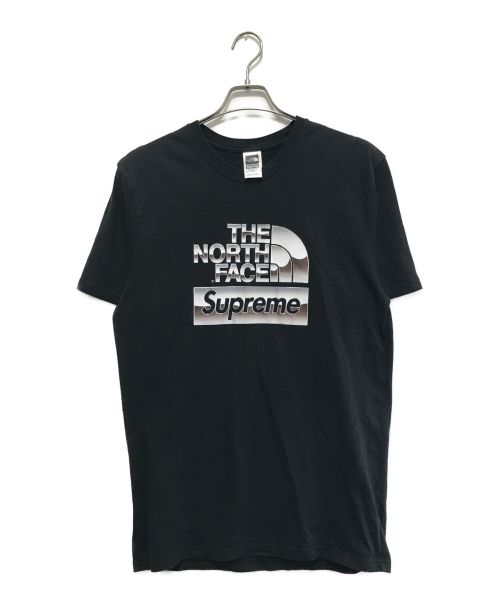 SUPREME（シュプリーム）SUPREME (シュプリーム) THE NORTH FACE (ザ ノース フェイス) Metallic Logo T-Shirt ブラック サイズ:SIZE Mの古着・服飾アイテム