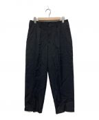 Yohji Yamamoto pour homme COSTUME D'HOMMEヨウジヤマモトプールオム コスチュームドオム）の古着「SUITS GABARDINE 2 TUCK PANTS」｜ブラック