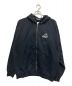 X-LARGE（エクストララージ）の古着「BACKSIDE SLANTED OG ZIP HOODED SWEATSHIRT」｜ブラック